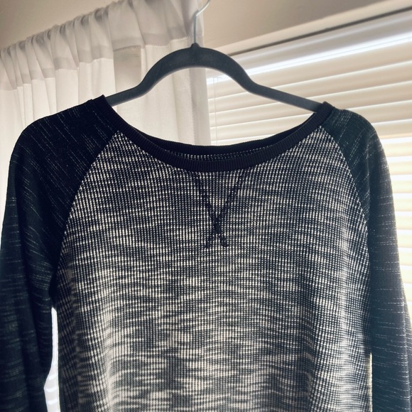 Black and White Sweater Dress - Picture 2 of 4